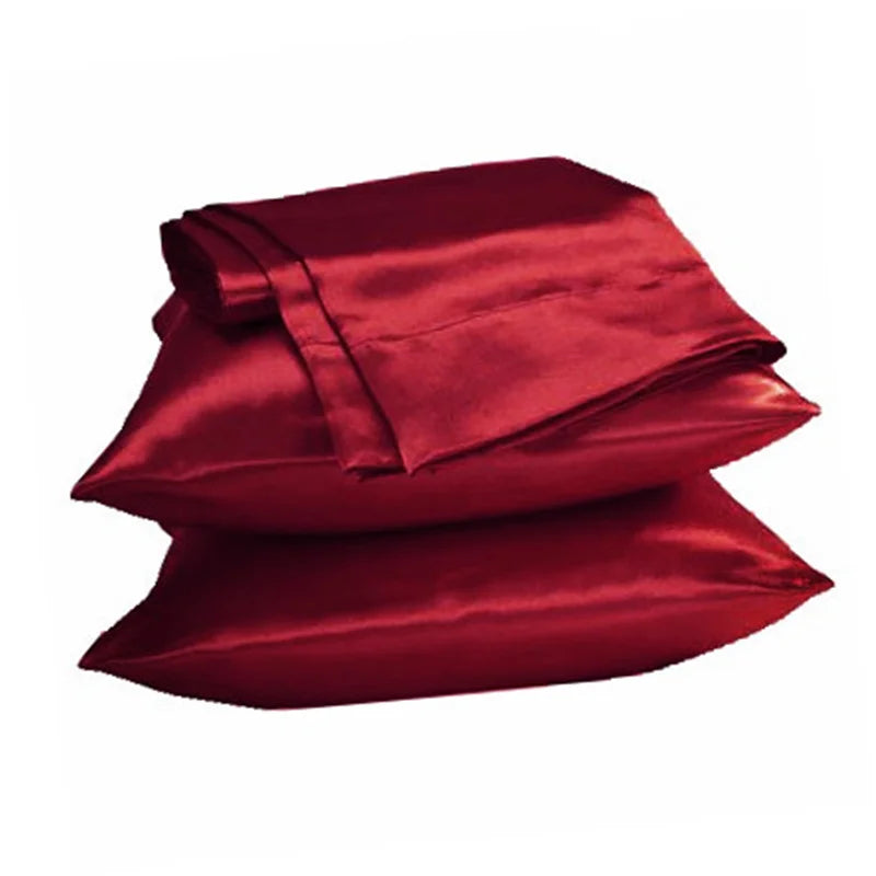 SALE !! 1pc New Queen/Standard Silk~y Satin Pillow Case Multiple Colors