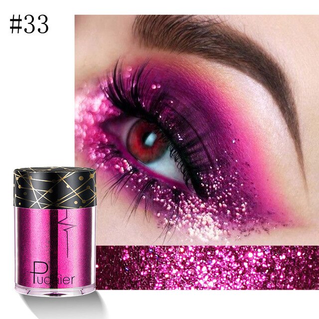 36 Colors Holographic Sequins Glitter Shimmer Diamond Eye Shiny Skin Highlighter Face Body Glitter Festival Makeup Eyeshadow