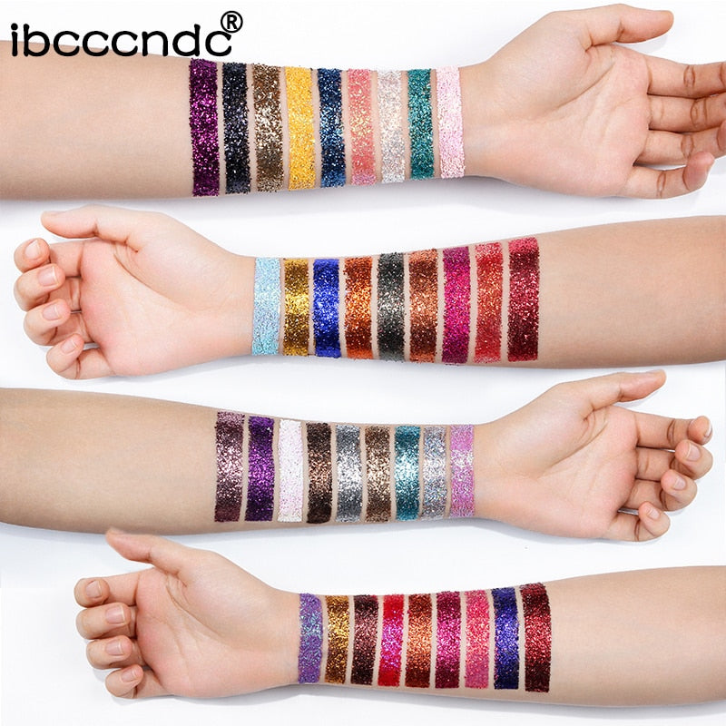36 Colors Holographic Sequins Glitter Shimmer Diamond Eye Shiny Skin Highlighter Face Body Glitter Festival Makeup Eyeshadow