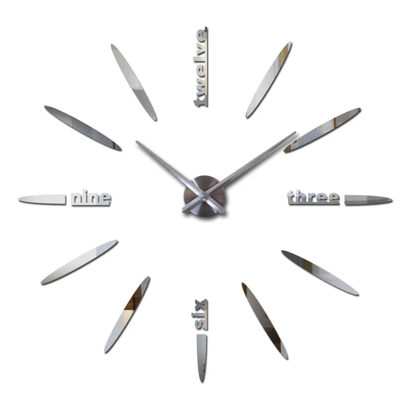 Sale New Wall Clock Clocks Watch Stickers Diy 3d Acrylic Mirror Home Decoration Quartz Balcony/courtyard Needle Modern hot
