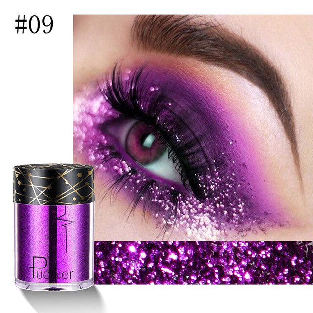 36 Colors Holographic Sequins Glitter Shimmer Diamond Eye Shiny Skin Highlighter Face Body Glitter Festival Makeup Eyeshadow