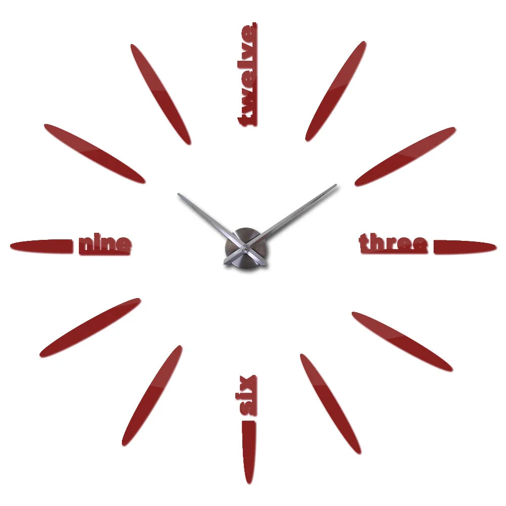 Sale New Wall Clock Clocks Watch Stickers Diy 3d Acrylic Mirror Home Decoration Quartz Balcony/courtyard Needle Modern hot