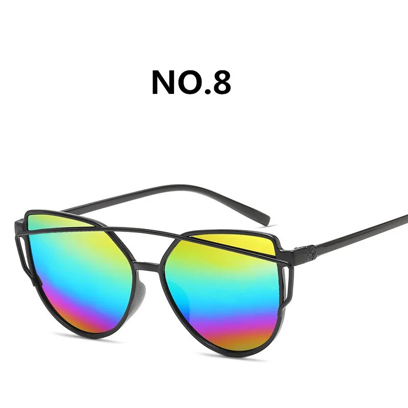 ZXWLYXGX 2020  women's sunglasses trendy retro colorful cat eye sunglasses  oculos de sol masculino