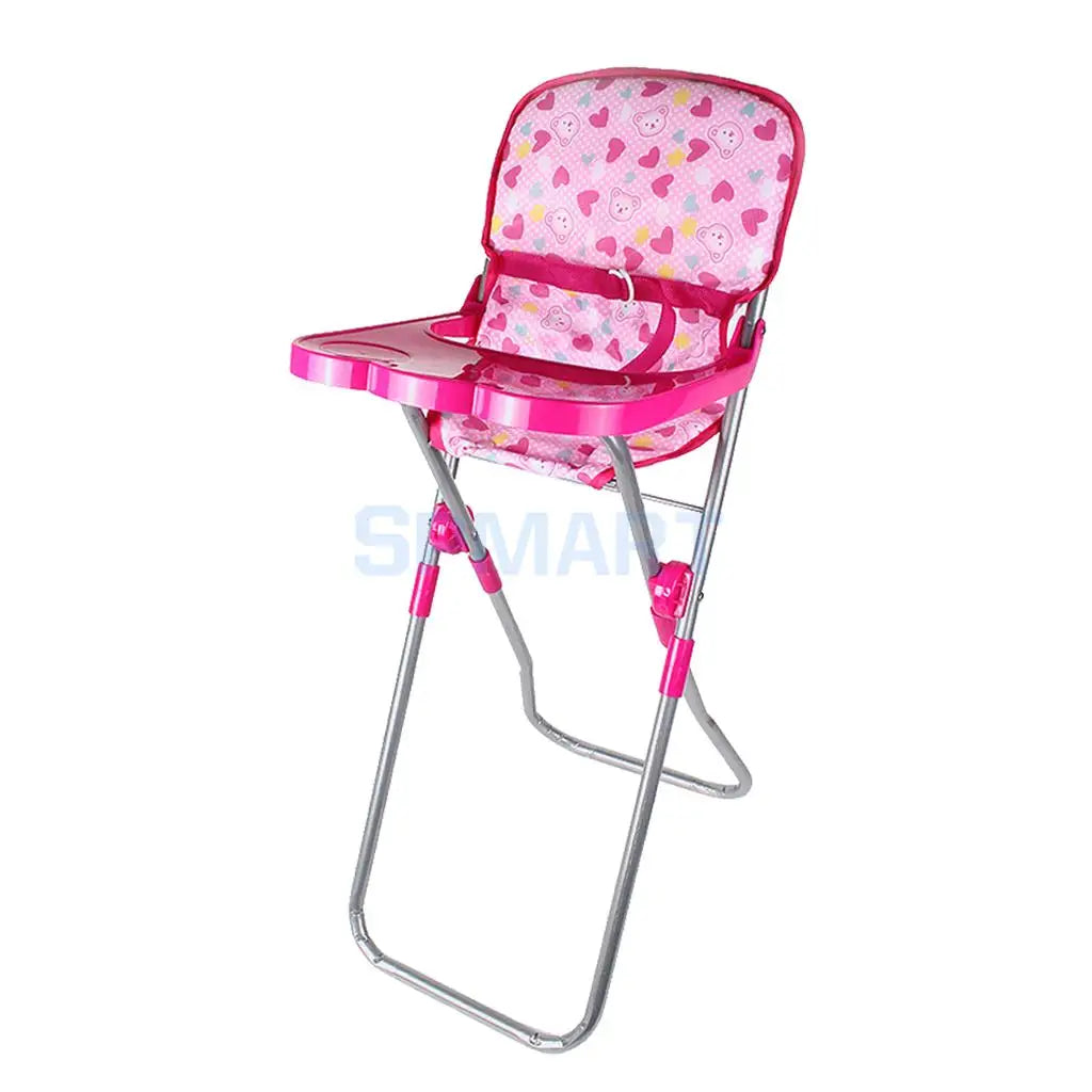 23*31*56cm Baby Doll Dining High Chair Model Simulation Furniture Model for 9-12inch Doll Kids Pretend Play Toy