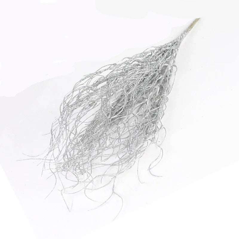 46CM Long Artificial  Plant Simulation Gilded Grass Christmas Ornaments  Glitter  Bling  Artificial Flowers for Home Decoration