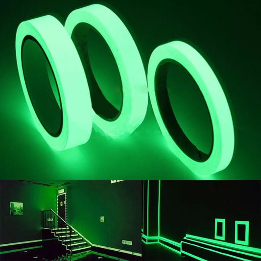 10M Luminous Tape Self-adhesive Glow In The Dark afety Stage Sticker Home Decor Party Supplies Emergency Logo