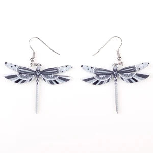 Fashion Dangle Dragonfly Earrings Acrylic Long Drop Earring New Arrival 2015 Spring Summer Style For Girls Women Jewelry