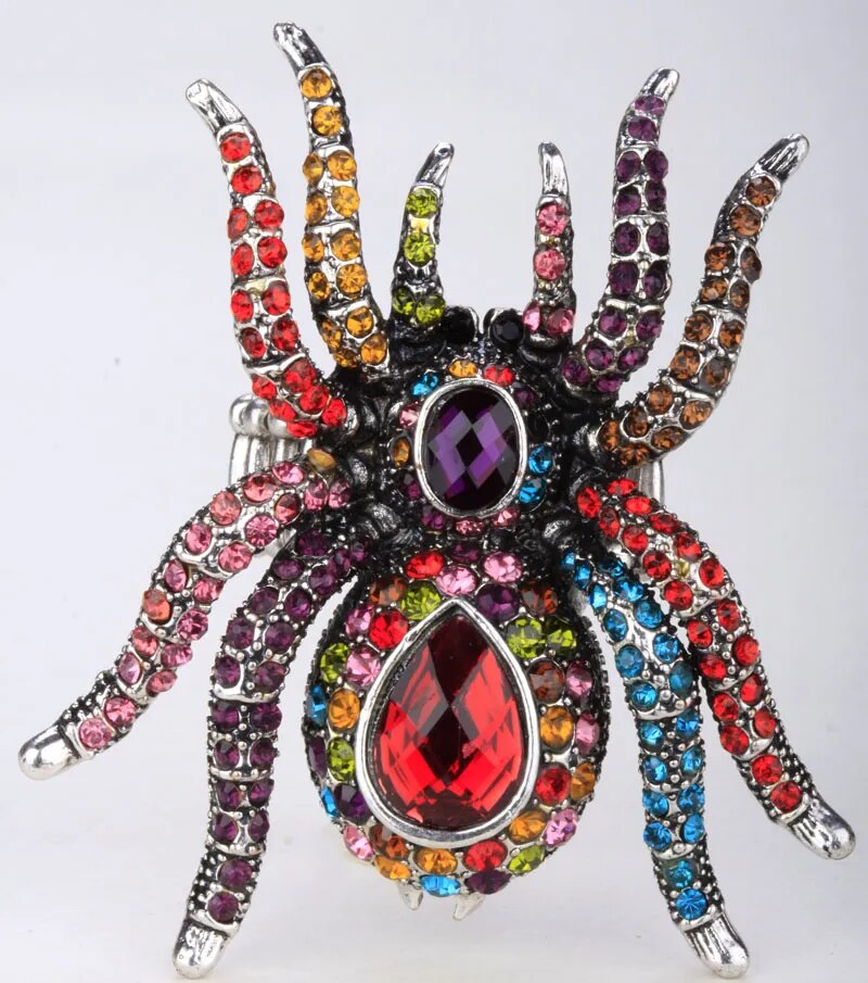 Spider Brooch Pin Pendant Halloween Jewelry