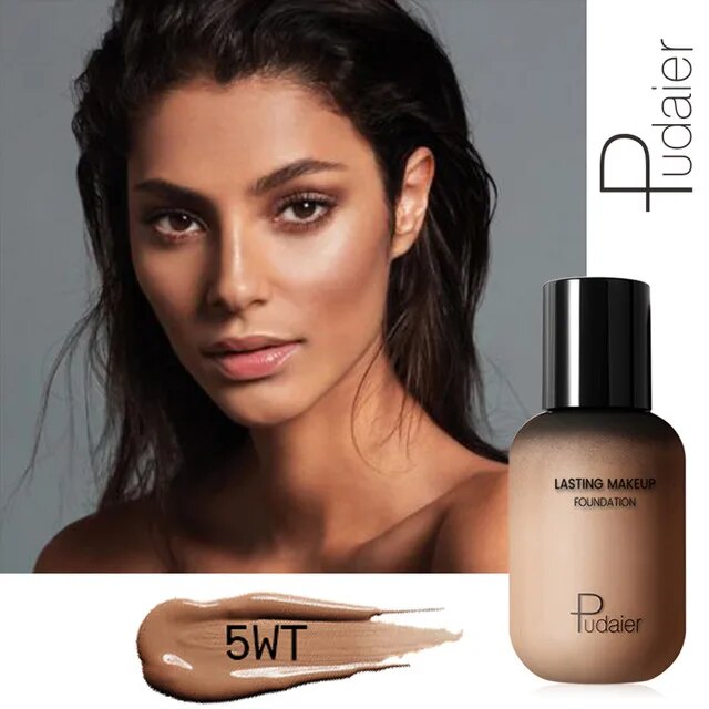 Pudaier 40ml Matte Makeup Foundation Cream For Face Professional Concealing Make Up Liquid Long-lasting Cosmetics