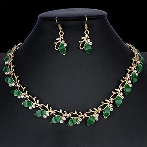 Jiayijiaduo  New Classic Black Necklace Earrings Jewelry Set Glamour Women's Dress Accessories dropshipping  NE+EA