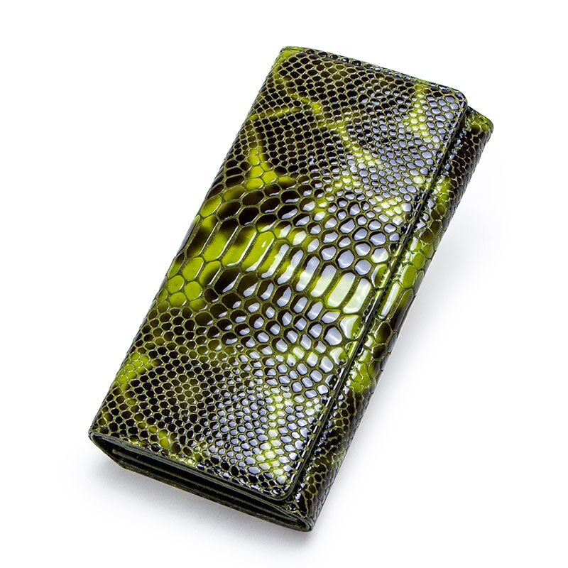 Contact's Genuine Leather Wallet Women Long Clutch Bag Hasp Female Coin Purse RFID Card Holder Wallets for Women Portfel Damski