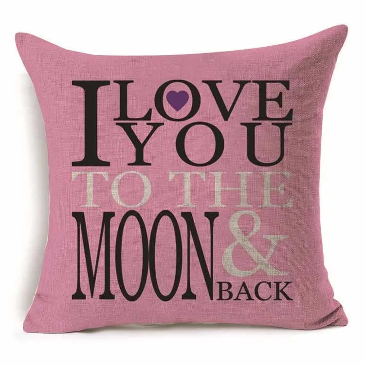45*45 cm Cotton Linen Cushion Cover Love Mr Mrs Letter Throw Pillow Home Decor Wedding Decoration Decorative Pillowcase 40247