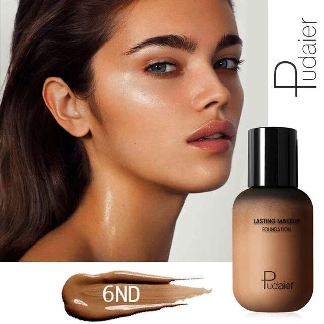 Pudaier 40ml Matte Makeup Foundation Cream For Face Professional Concealing Make Up Liquid Long-lasting Cosmetics