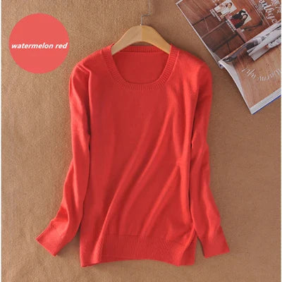 YSC Classic style Hot sales of Cashmere Sweater round collar Fashion on the solid color long sleeve knitted Pullover S-XXXL
