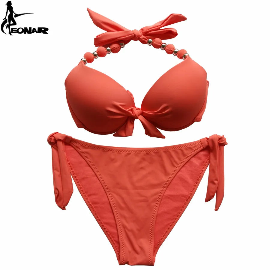 EONAR Women Bikini Offer Combined Size Swimsuit Push Up Bikini Sets Brazilian Bathing Suits Plus Size Swimwear Female XXL