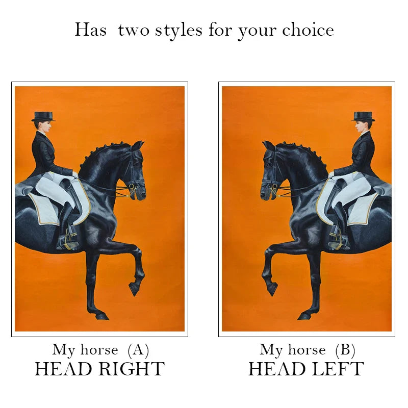 Modern HD Horse Posters And Prints Canvas Painting Wall Art Pictures For Living Room Animal Fashion Nordic Style Home Decor