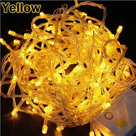 New LED String Light 200 LED 20M Christmas/Wedding/Party Decoration Lights Garland AC 110V 220V outdoor Waterproof Led Lamp