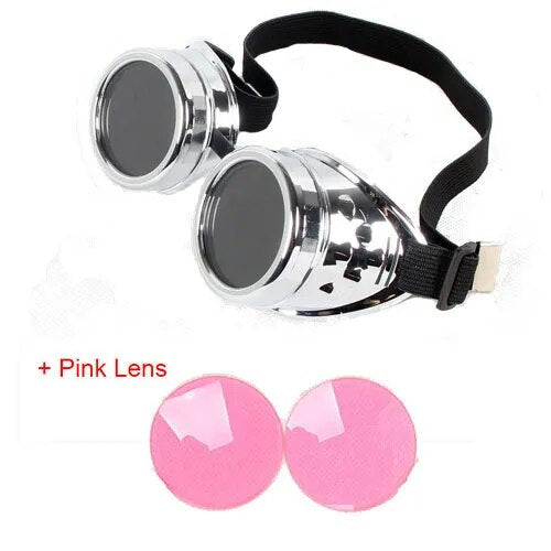 Steampunk Goggles Glasses Retro Welding SteamPunk Gothic Vitoriano Cosplay Goggles Flying LELINTA Eyewear Vintage Halloween