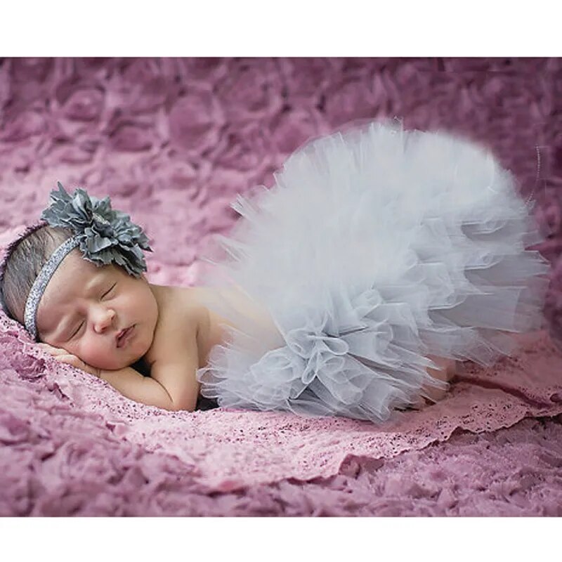 Sweet Simplicity Tutu And Tiara Set Stunning Unique Newborn Photo Prop And Halloween Costume Baby Tutus Skirt TS026