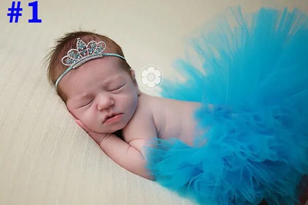 Sweet Simplicity Tutu And Tiara Set Stunning Unique Newborn Photo Prop And Halloween Costume Baby Tutus Skirt TS026