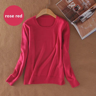 YSC Classic style Hot sales of Cashmere Sweater round collar Fashion on the solid color long sleeve knitted Pullover S-XXXL