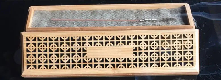 Nautal Bamboo Incense Burner Holder for Incense Stick Incense Coil Living Room Office Reading Room Home Decor Free Shipping