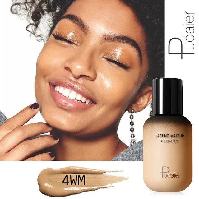 Pudaier 40ml Matte Makeup Foundation Cream For Face Professional Concealing Make Up Liquid Long-lasting Cosmetics