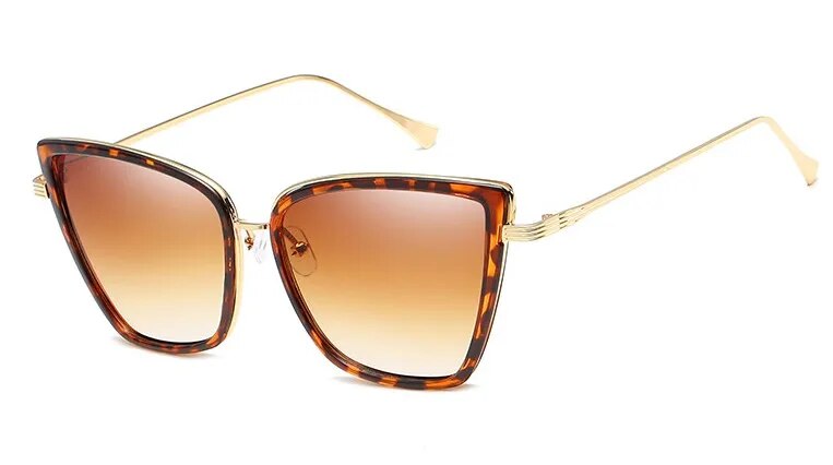 45255 Women Cat Eye Sunglasses Mirror Glasses UV400 Fashion Male Female Shades