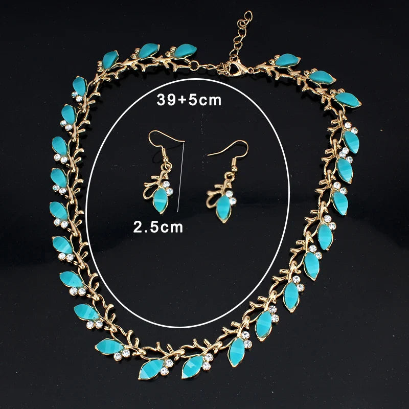 Jiayijiaduo  New Classic Black Necklace Earrings Jewelry Set Glamour Women's Dress Accessories dropshipping  NE+EA