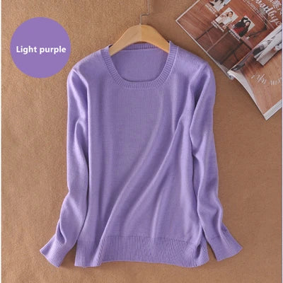 YSC Classic style Hot sales of Cashmere Sweater round collar Fashion on the solid color long sleeve knitted Pullover S-XXXL