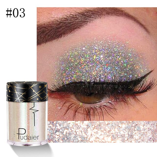 36 Colors Holographic Sequins Glitter Shimmer Diamond Eye Shiny Skin Highlighter Face Body Glitter Festival Makeup Eyeshadow