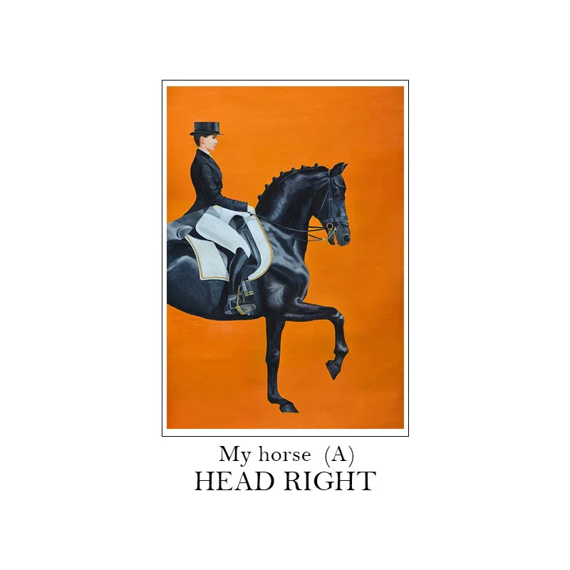 Modern HD Horse Posters And Prints Canvas Painting Wall Art Pictures For Living Room Animal Fashion Nordic Style Home Decor