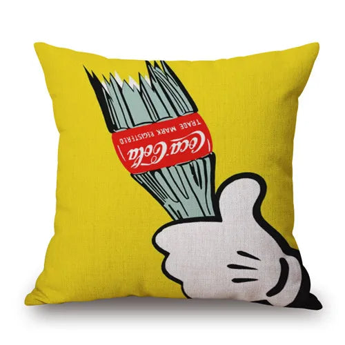 ZXZXOON Pop art lips Home textile decorative throw pillow case cover for sofa home decor capa de almofadas 45x45cm