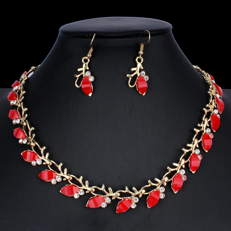 Jiayijiaduo  New Classic Black Necklace Earrings Jewelry Set Glamour Women's Dress Accessories dropshipping  NE+EA