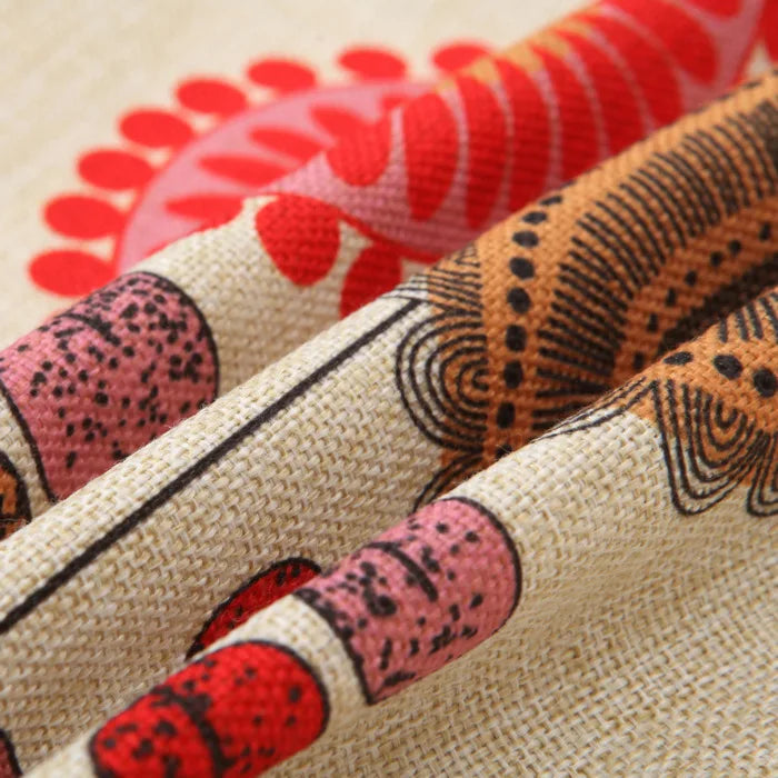 1Pcs Fashion Cotton Linen Flower Pattern Throw Pillow Cushion Cover Seat Car Home Decor Sofa Bed Decorative Pillowcase 40107