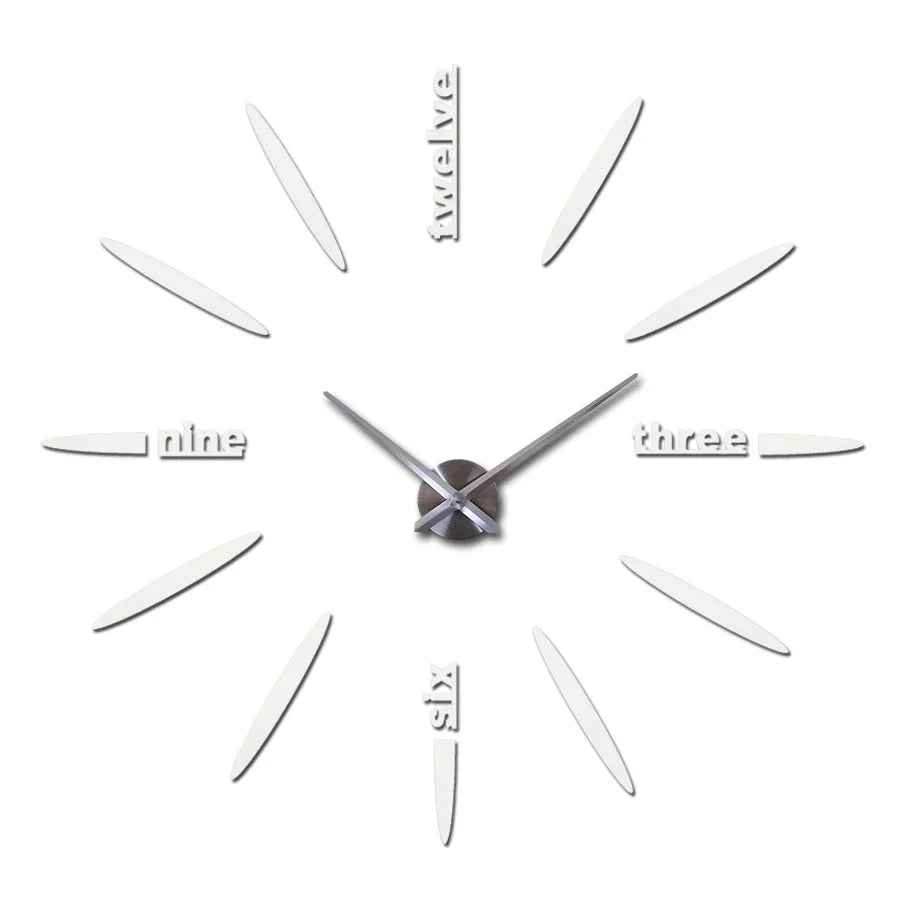 Sale New Wall Clock Clocks Watch Stickers Diy 3d Acrylic Mirror Home Decoration Quartz Balcony/courtyard Needle Modern hot