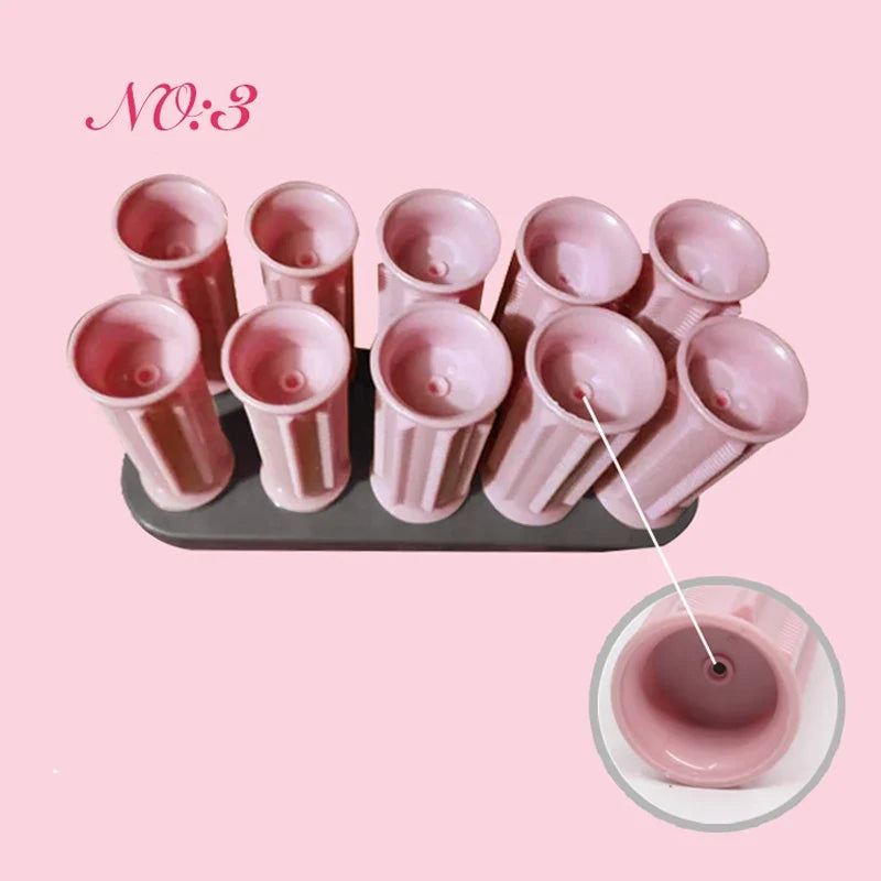 10pcs/set Electric Heated Roller Extra Thick Hair Curler Ceramic Thermostat Ion Hot Dry/Wet Hair Curly Styling Sticks Tool U1055