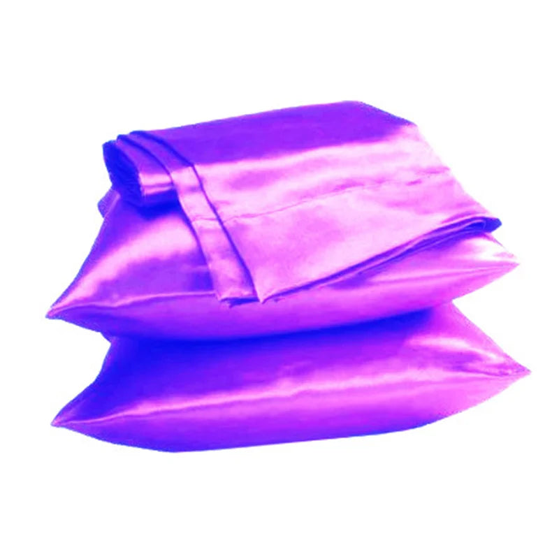 SALE !! 1pc New Queen/Standard Silk~y Satin Pillow Case Multiple Colors