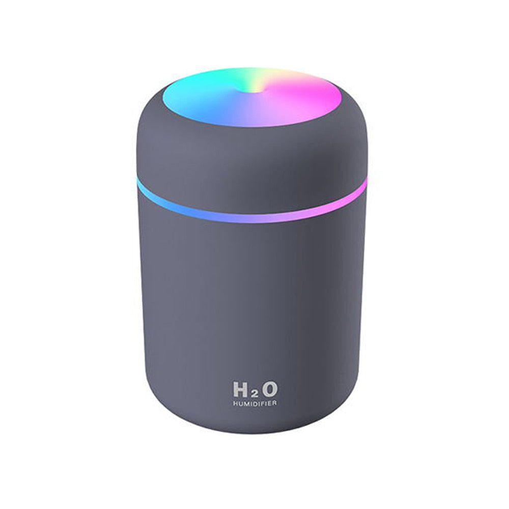 Portable 300ml Humidifier USB Ultrasonic Dazzle Cup Aroma Diffuser Cool Mist Maker Air Humidifier Purifier with Romantic Light