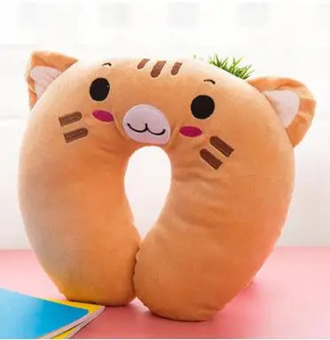 Baby Pillow Multi-Animals Design Plush Super Soft Kids Headrest   Neck Protector Travel Toys for 0-4 Years YYT101