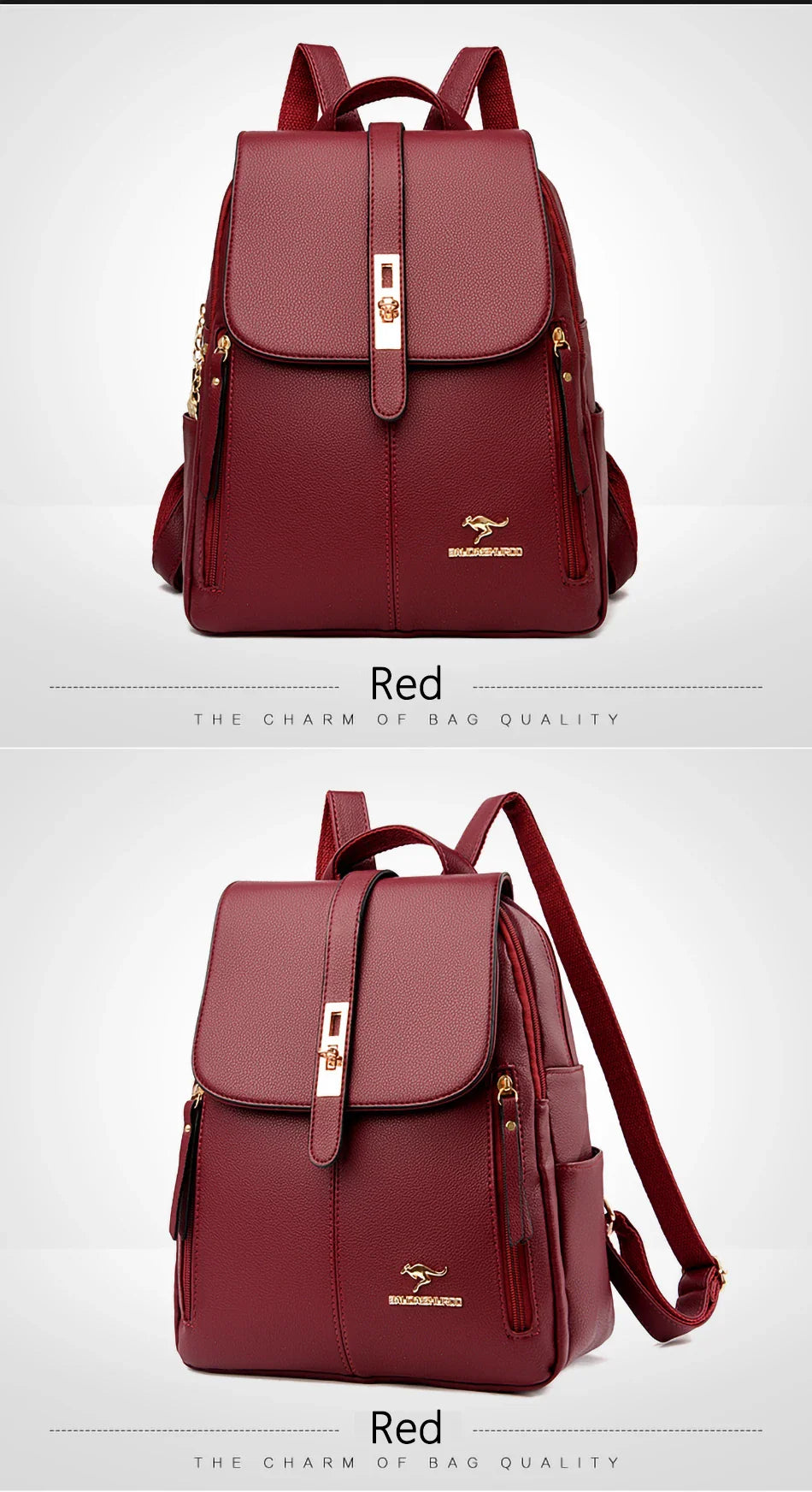 Women Large Capacity Backpack Purses High Quality Leather Female Vintage Bag School Bags Travel Bagpack Ladies Bookbag Rucksack