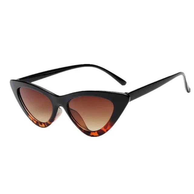 New fashion cute sexy women's sunglasses cat eye female retro brand designer triangle small sunglasses female uv400
