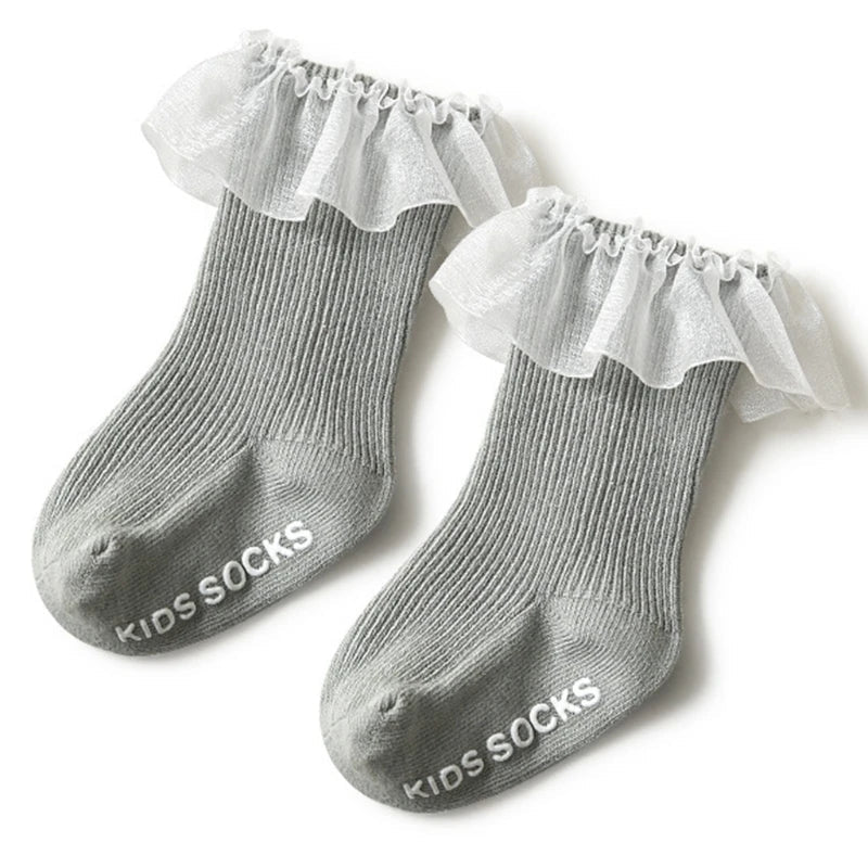 Baby Socks New Kids Toddlers Girls Knee High Long Soft Cotton Lace Baby Children Socks Baby Girl Socks 0 To 3 Years Fall Clothes
