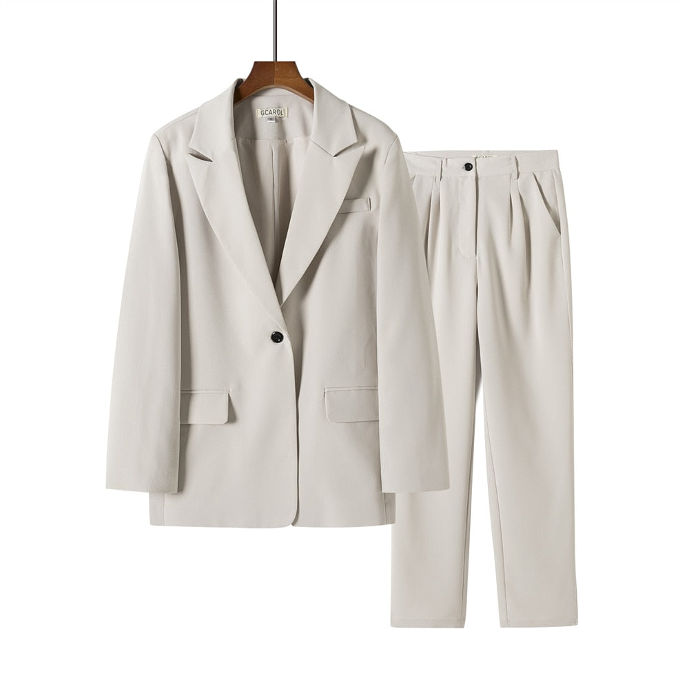 EtherealBe Blue Tailored office wear pantsuit for women
