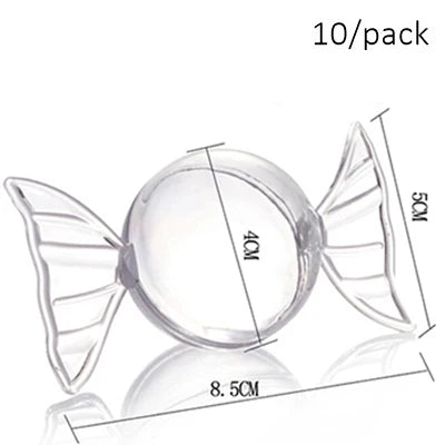 10 Pieces x Home Party Wedding Disposable Plastic Tableware Supplies, 75*62mm/100ml Mini Twisted Dessert Cup