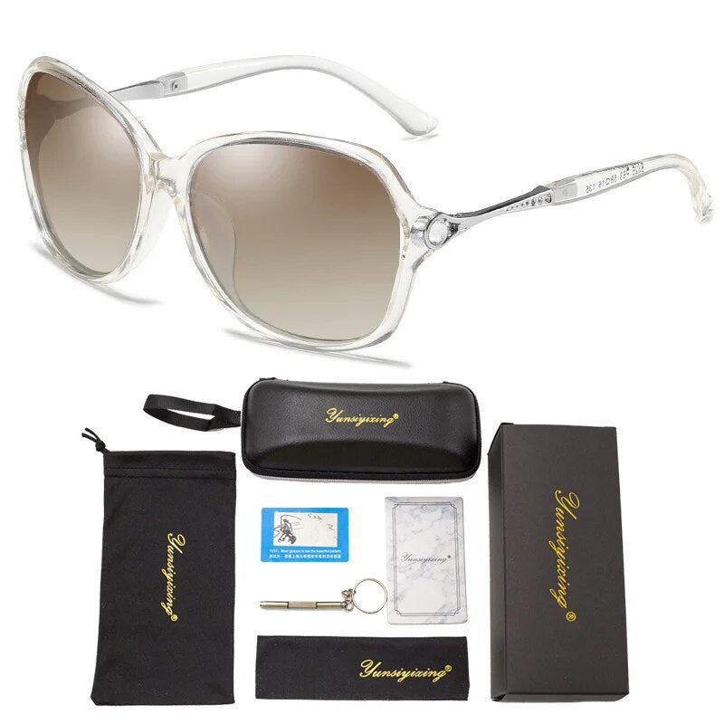 YUNSIYIXING Classic Polarized Women's Sunglasses Brand Designer Butterfly Sun Glasses For Women Fashion Driving Eyewear 8325 New