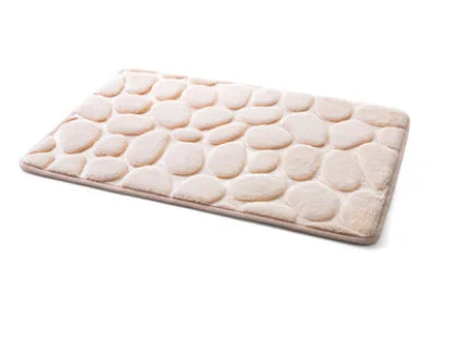 40*60CM Coral Fleece Bathroom Memory Foam Rug Kit Toilet Pattern Bath Non-slip Mats Floor Carpet Set Mattress for Bathroom Decor