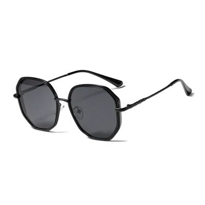 Ralferty Oversized Polygon Women's Sunglasses 2021 New Fashion Vintage Big Sunglases Anti UV okulary przeciwsloneczne damskie