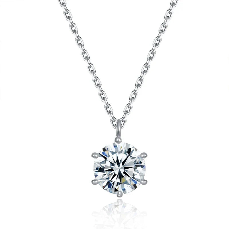 Kameraon 2020 New 925 Sterling Silver Pendants Necklace For Women's Jewelry Lab Diamond metal Gold/Silver Necklace Wedding