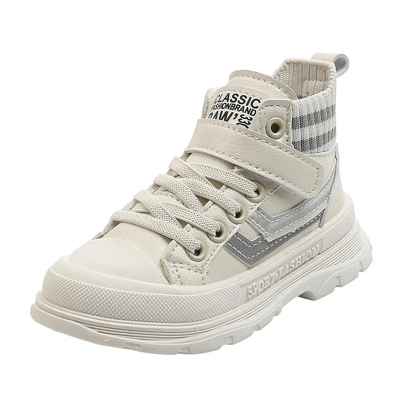 Spring Autumn Winter Children Sneakers Martin Boots Kids Shoes Boys Girls Snow Boots Casual Shoes Girls Boys Plush Fashion Boots